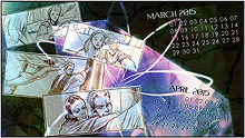 Desktop Calendar // March/April 2015